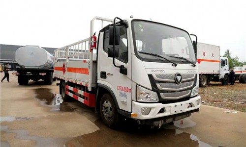 国六福田欧马可仓栏气瓶运输车 